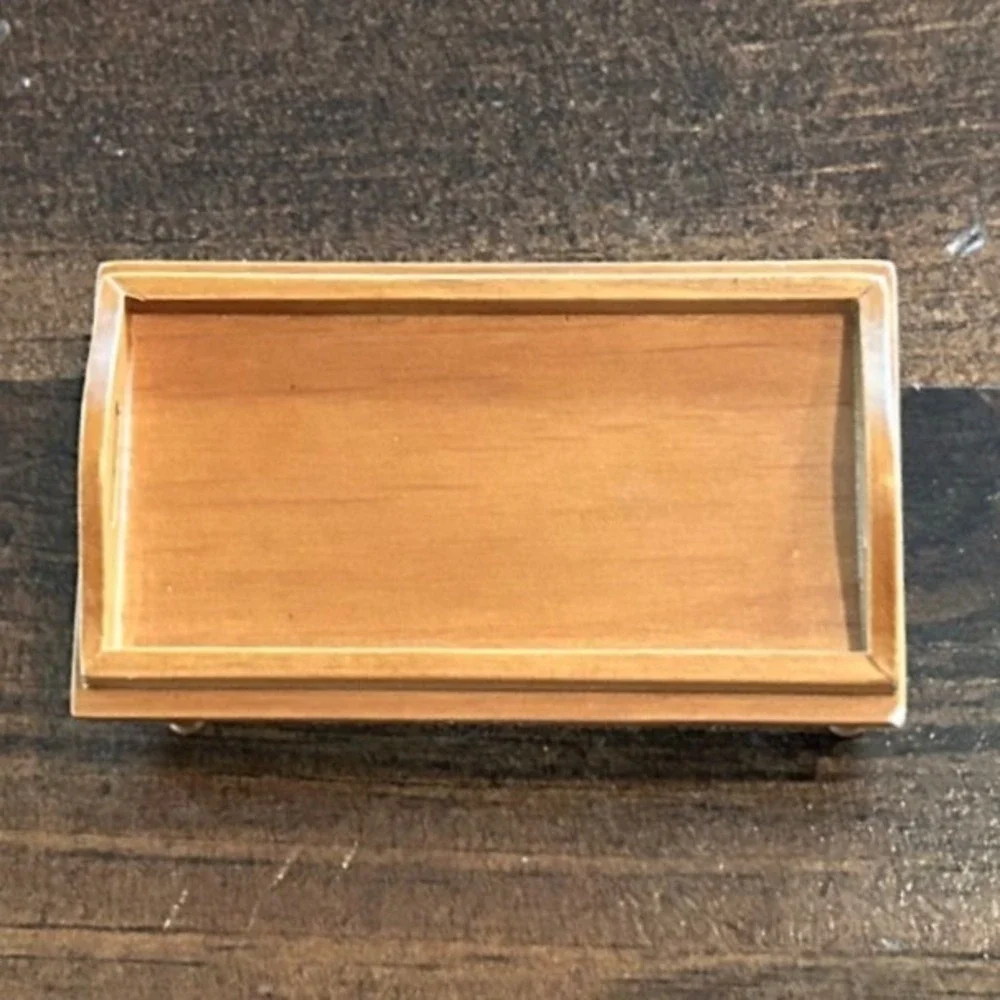 Concord Museum Folk Art Miniature Lift-off Tray‎ Sofa Table M1202 Wood Dollhouse